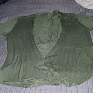 Women's Green Cardigan
